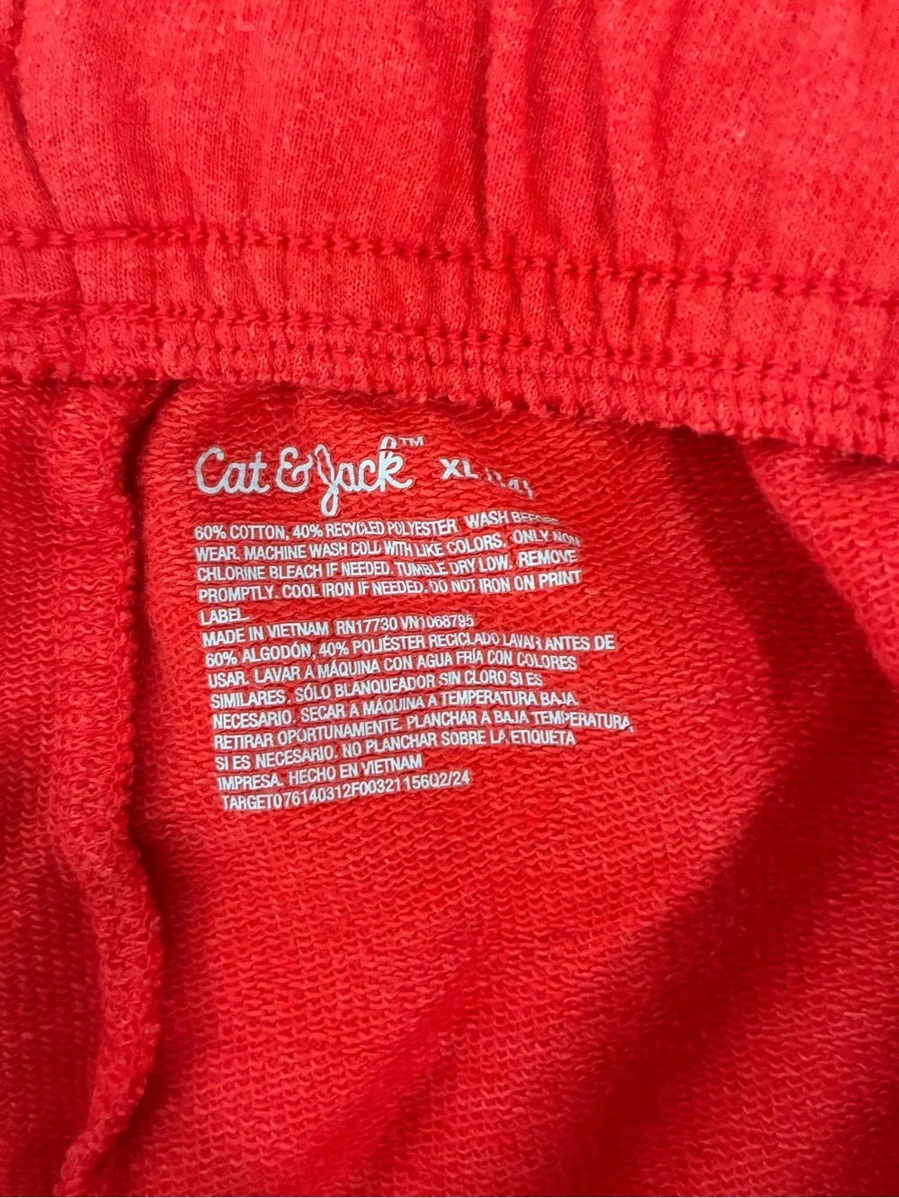 Cat & Jack Kids Red Knit Sweat Shorts Size XL (14)